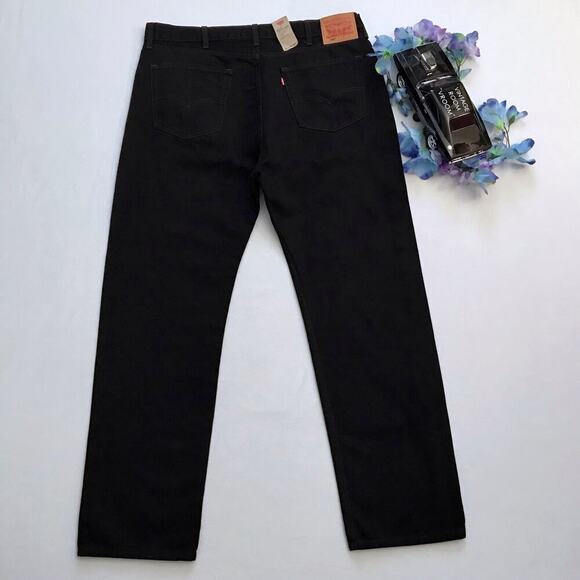 Levi's NWOT 505 Black Straight Leg Jeans Men 42 x 34 - Picture 5 of 8